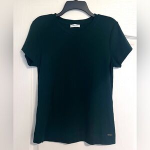 Calvin Klein Short Sleeve Crewneck Tee in Dark Green